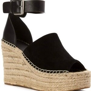 Marc Fisher LTD Adalyn Espadrille Wedge in Black